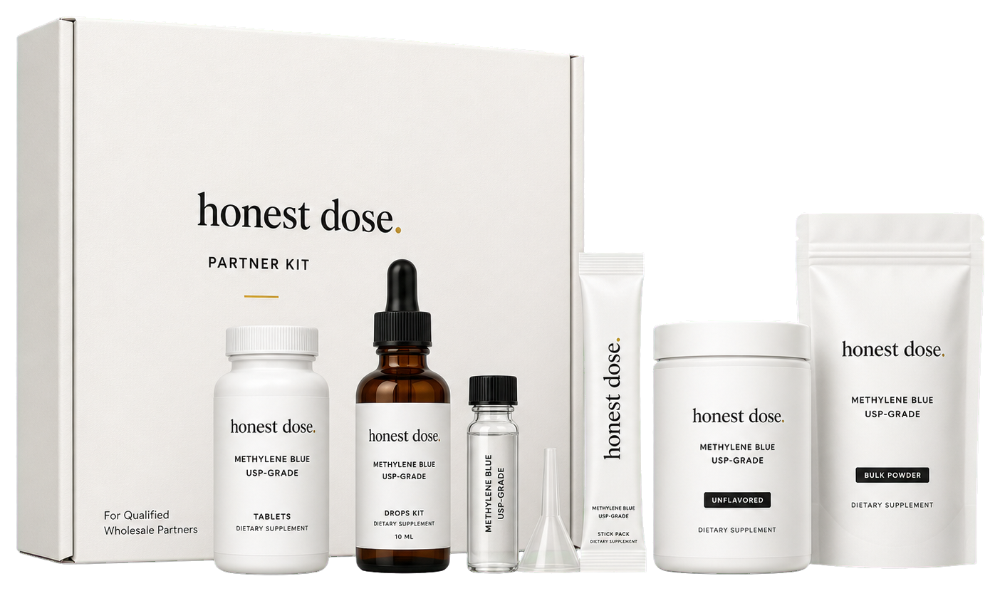 Honest Dose wholesale partner kit product lineup